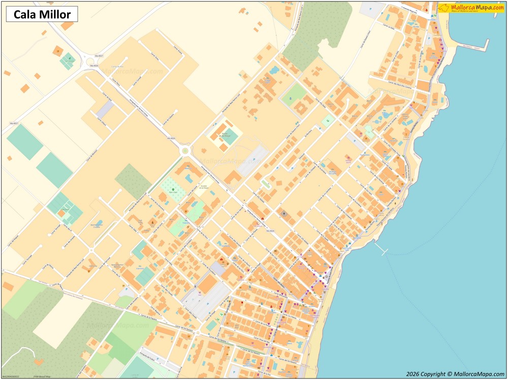 Mapa de Cala Millor