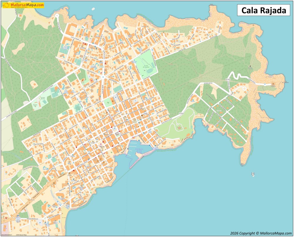 Karte von Cala Ratjada