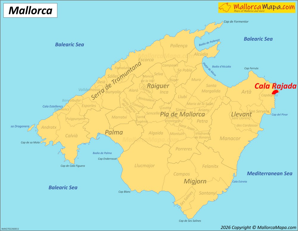 Wo liegt Cala Ratjada auf Mallorca