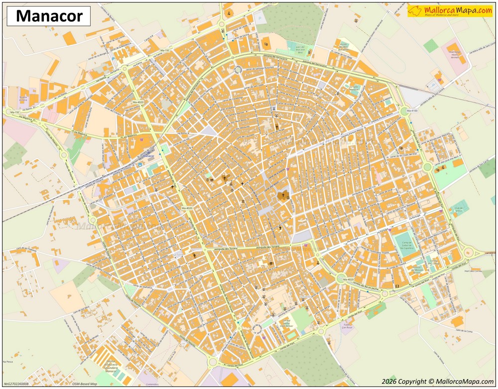 Mapa de Manacor
