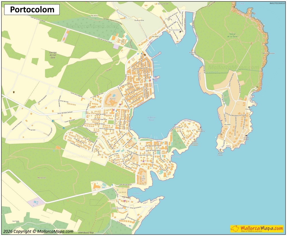 Mapa de Portocolom